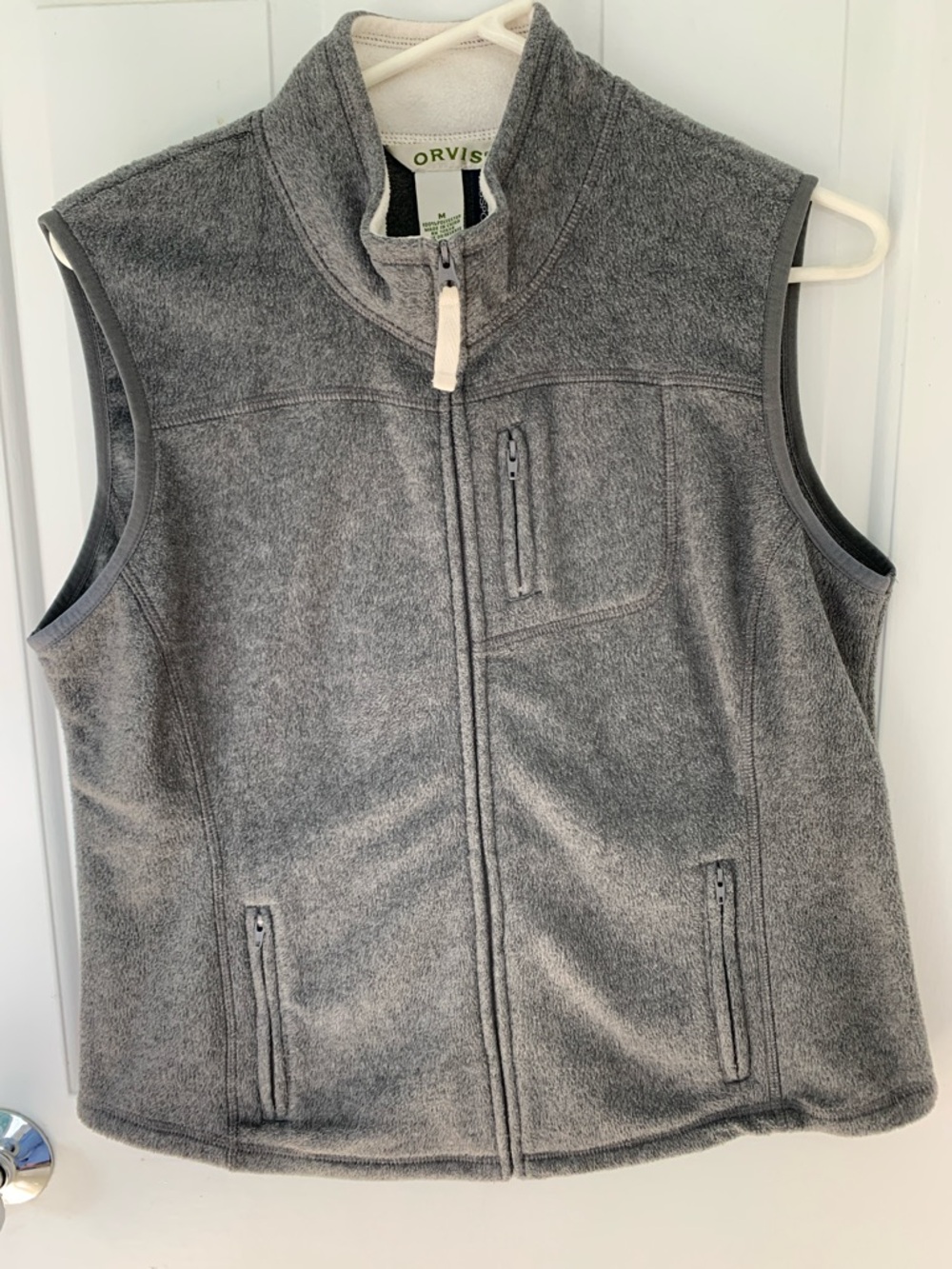 Orvis Women’s Gray Full-Zip Fleece Vest